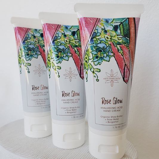 Rose glow hyaluronic acid luxe hand cream